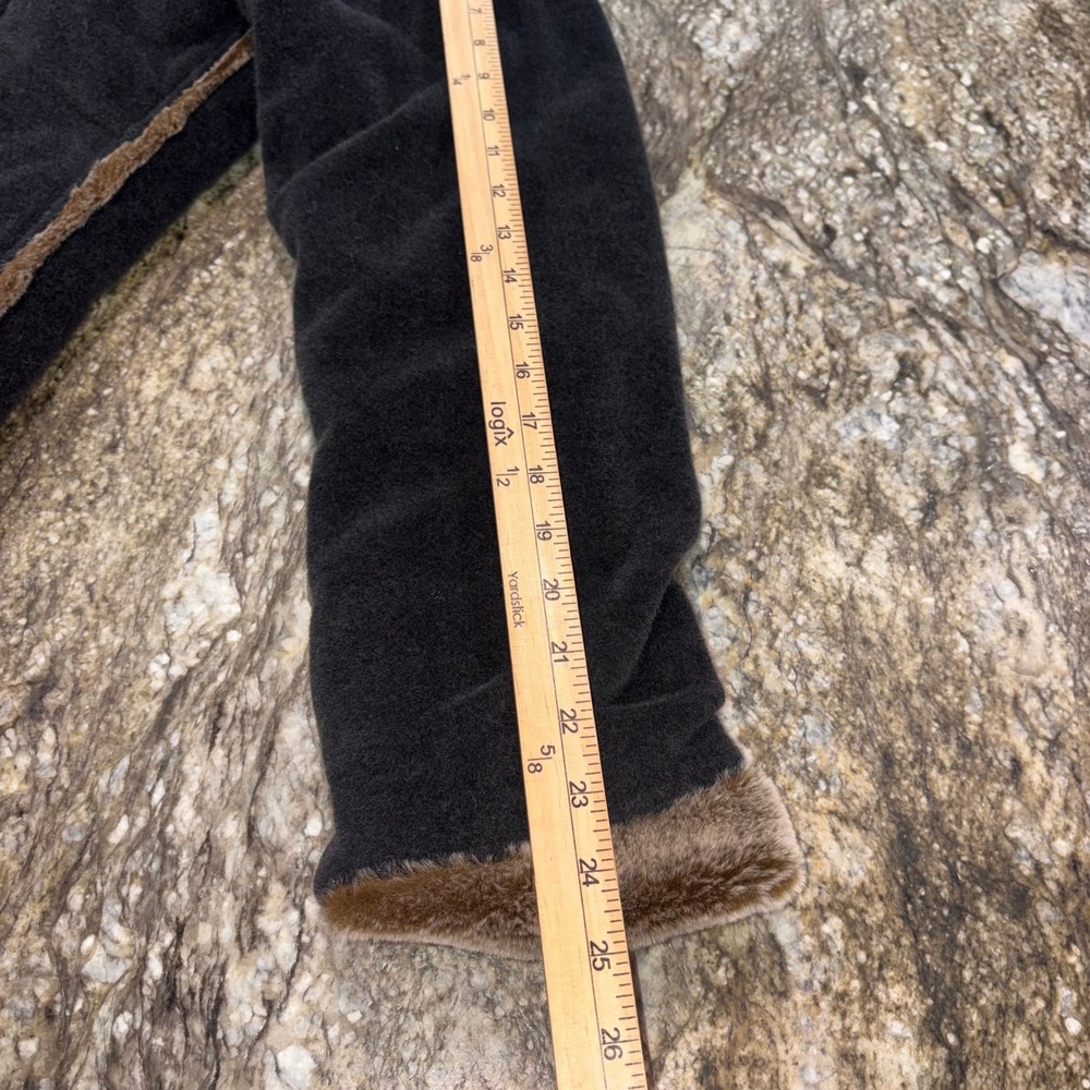Vintage Toggle Coat Penny Lane Grey Faux Fur Trim Wool Blend Fjall - Picture 7 of 13